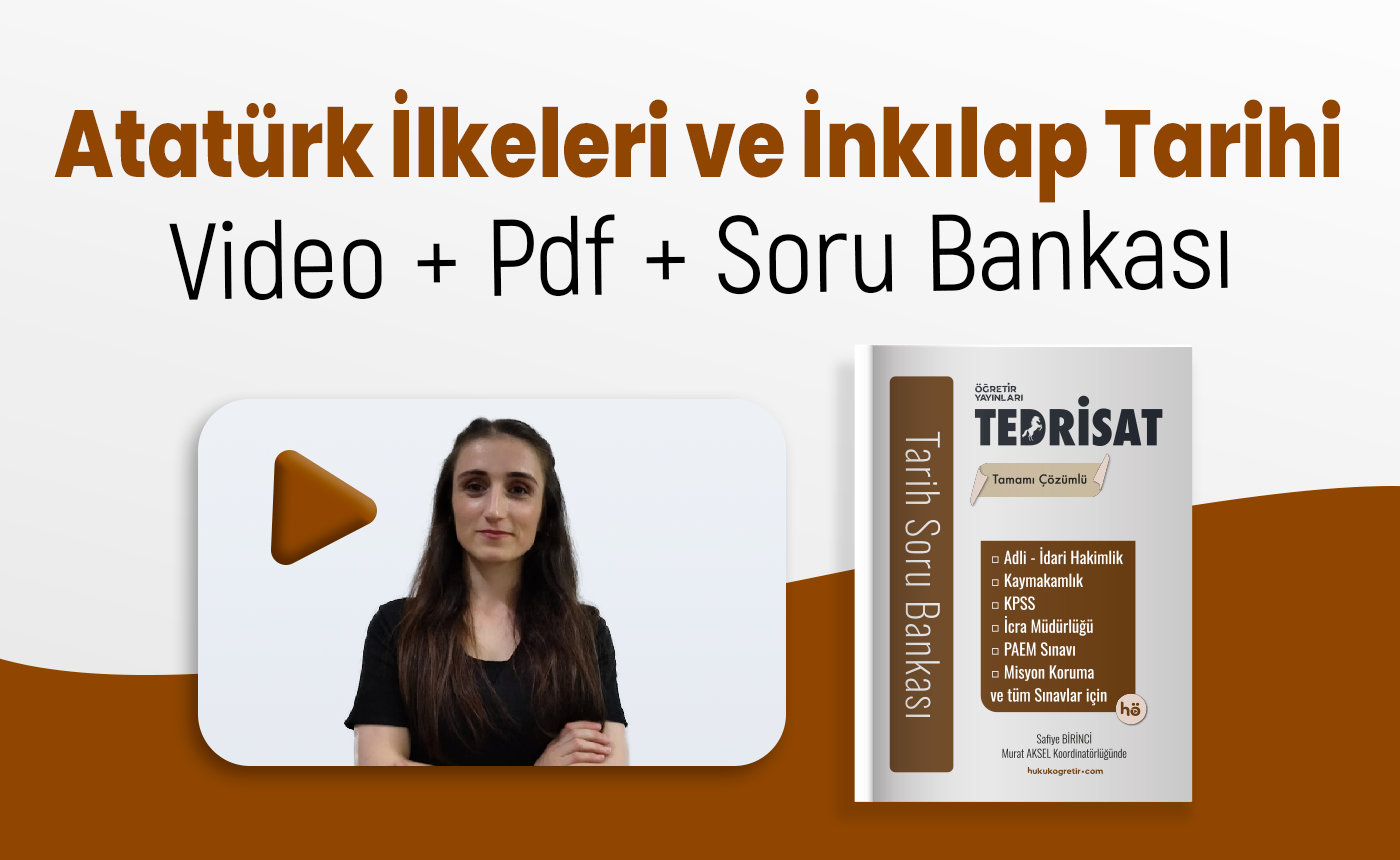 Atatürk İlkeleri ve İnkılap Tarihi | Video Eğitim + PDF Ders Notu + Soru Bankası | SET