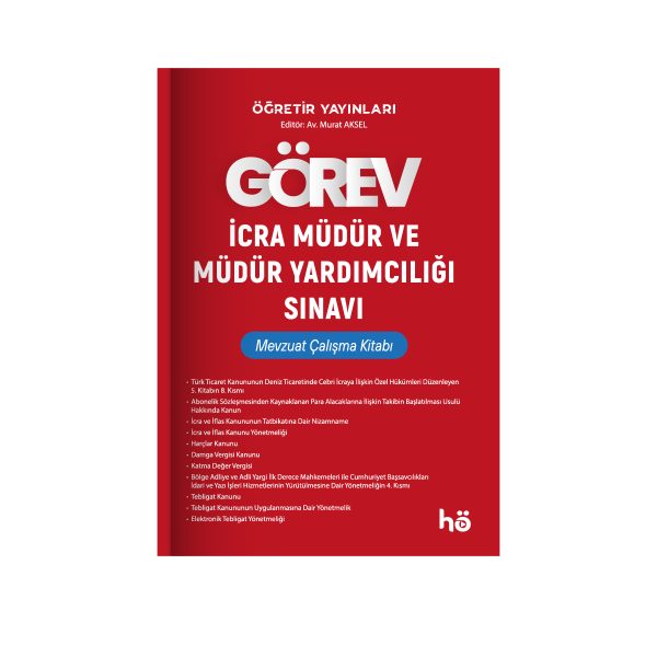 İcra Müdür ve Müdür Yardımcılığı Mevzuat Çalışma Kitabı