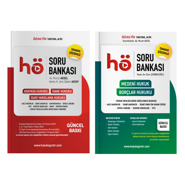 HÖ + Medeni Hukuk ve Borçlar Hukuku | Soru Bankası