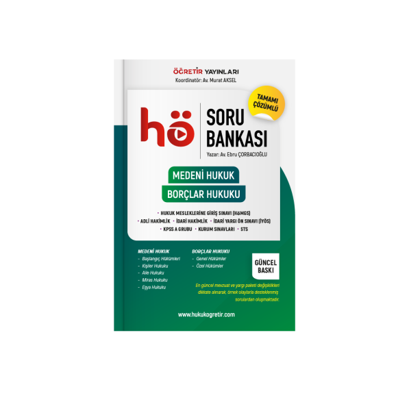 Medeni Hukuk ve Borçlar Hukuku | Soru Bankası