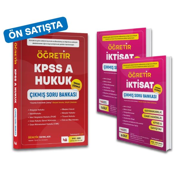 KPSS A Hukuk - İktisat Çıkmış Soru Bankası (ÖN SATIŞTA)