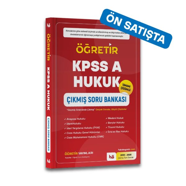 KPSS A Hukuk Çıkmış Soru Bankası (ÖN SATIŞTA)