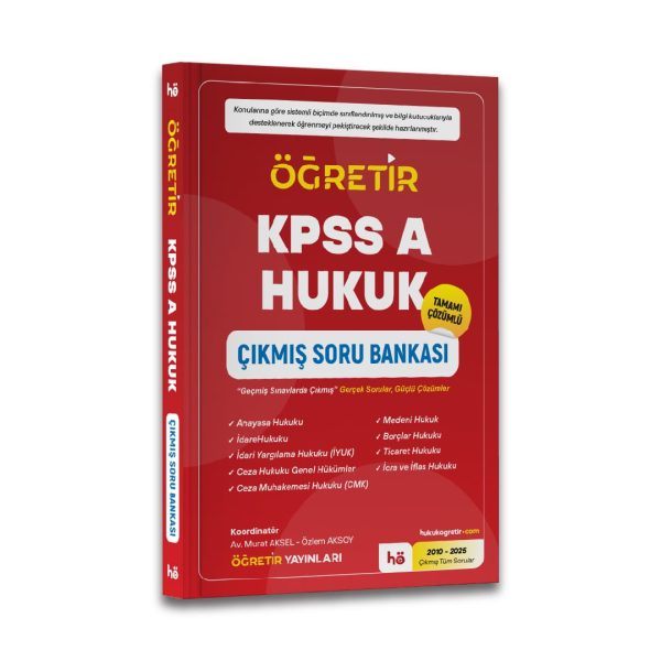 KPSS A Hukuk Çıkmış Soru Bankası