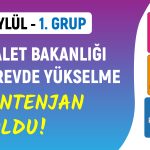 Adalet Bakanlığı Personeli Görevde Yükselme | Hazırlık Kampı – 1 Eylül
