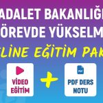 Adalet Bakanlığı Görevde Yükselme Offline Eğitim Paketi