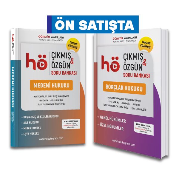 Medeni Hukuk ve Borçlar Hukuku Özgün & Çıkmış | Soru Bankası