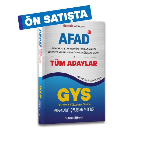 AFAD Görevde Yükselme | Mevzuat Çalışma Kitabı